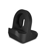 MobiLooks® Compatible with Apple Watch Stand, TPU Charging Station Dock Support, iWatch Series SE/Series 8/7 / 6/5 / 4/3/ 2/1, 45mm/ 44mm/ 40mm/ 42mm/ 38mm (Black)