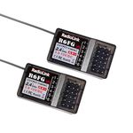 Eighteenup Radiolink R6FG 6 Channels 2.4GHz Surface Receiver Works with Radiolink Remote Controller RC4GS V2/RC4GS/RC6GS V2/RC6GS for RC Car&Boat(2 Pcs)