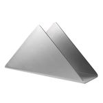 Disnace Napkin Holder Freestanding, Triangle Stainless Steel Serviette Holder, Napkin Organizer Stand, Cocktail Napkin Dispenser, Metal Napkin Dispenser, Tabletop Tissue Dispenser for Table (Silver)