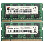 EMMCRAM 8GB (2 x 4GB) PC2-6400 DDR2-800 200PIN SoDIMM Laptop RAM Non-ECC Unbuffered Notebook Memory for Dell E6400,E6500, Inspiron 1545, M4400,E5500