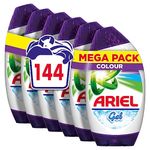 Ariel Washing Liquid Laundry Detergent Gel, 144 Washes (888 ml x 6), Colour & Style, Brilliant Colours And Cleaning Even In A Cold Wash