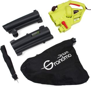 GRANDMA SHARK 3-in-1 Leaf Blower Vacuum – 3000W, Large Bag, Green