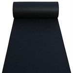 Aisle Runners Wedding Accessories Black Aisle Runner Carpet Rugs for Step and Repeat Display, Ceremony Parties and Events Indoor or Outdoor Decoration 40 Inch Wide x 30 feet Long