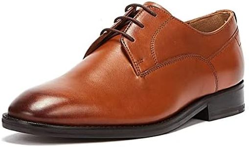 Ted Baker Men's Kampten Core Formal Leather Derby Shoe, Tan, Size 7