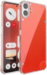 TUDIA SKN Designed for Nothing CMF Phone 1 Case, [Reinforced Corners] Shockproof Slim Lightweight Grip Transparent Crystal Clear TPU Bumper Anti-Yellowing Drop Protection - Clear (Clear)