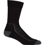 Icebreaker Merino Men's Hike+ Light Crew Sock, Black/Mink/Monsoon, Large