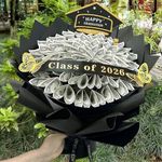 Graduation Gifts 2025 - DIY Money Bouquet for Her Him - Bouquets Filled with Folded Bills Gifts for Kindergarten Middle High School College - Class of 2025 Money Gift Ideas for Women Daughter Son