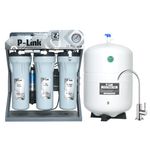 P-Link 15 Lph Z+ Under The Counter RO+UV+ZAC ( Zinc Alkaline & Copper ) Water Purifier, With 21 Ltr Steel Tank, Installation Kit & 6 Month Replacement Filter Set