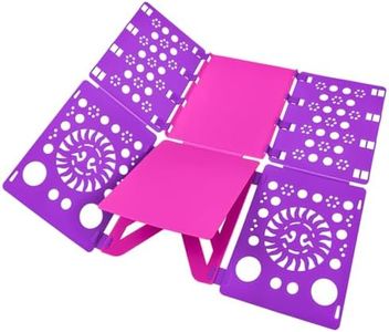 BoxLegend Version 3 Shirt Folding Board t Shirts Clothes Folder Durable Plastic Laundry folders Folding Boards Helper Tool for Adults and Children (Purple)