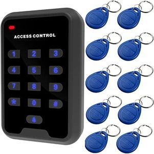 UHPPOTE 125KHz RFID Standalone Door Access Control Keypad Support 1000 Card Users + 10pcs Keyfobs