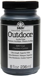 FolkArt Outdoor Acrylic Paint in Assorted Colors (8 oz), Coal