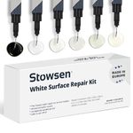 Ceramic and Tile Repair Kit by Stowsen - Also Works as Fiberglass Repair Kit I Ideal to Fix Your Broken Chip or a Crack on Marble, Corian and Granite Countertops