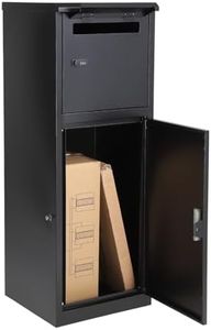 Package Delivery for Outside, 16.1"x15.7"x43.5" Large Package Delivery Drop Box, with Coded Lock, IPX3 Waterproof, Removable Anti-Theft Baffle, Parcel Drop Box for Porch, Curbside