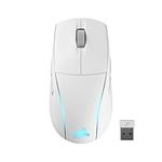 Corsair M75 Wireless RGB Lightweight FPS Gaming Mouse – 26,000 DPI – Swappable Side Buttons – iCUE Compatible – PC – White