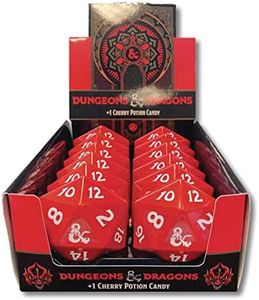 Boston America Dungeon and Dragons D&D DND D20 +1 Potion Sour Candy Collectible Tin - One (1) Tin - Sour Cherry Flavor