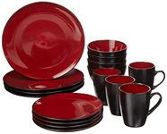 Gibson Overseas, Inc. Gibson Elite 109537.16R Soho Lounge Round 16-Piece Reactive Glaze Dinnerware Set Service of 4