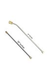 WORKFURY Stainless Steel Pressure Washer Spray Wand with 45 Degree Bend, 20 Inch Extension Rod, 5000 PSI, QC Adapter, Includes 15 Inch Straight Rod