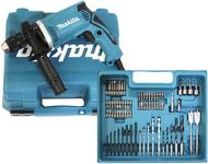 Makita HP1631KX3 Hammer Drill in Case 710 W + 74 Pieces Accessories Blue