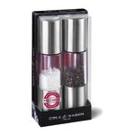 Cole & Mason Oslo Salt and Pepper Mills for thinKitchen:, Precision+, Stainless Steel/Acrylic, 185mm, Gift Set, Includes 2 x Salt and Pepper Grinders, Lifetime Mechanism Guarantee