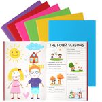 MotiMind 6 Pcs Story Book for Kids Blank Books for Kids to Write Stories Creative Writing for Kids 8.3 x 11 Inch Blank and Lined Page Journals Notebook Primary Composition School Supplies