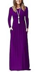DEARCASE Women Dress Purple Medium 