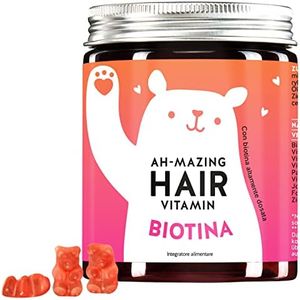 BEARS WITH BENEFITS® Biotina Orsetti Gommosi - Con 5000 μg Di Biotina - Vitamine Per Capelli E Biotina Altamente Dosata - Testata In Laboratorio E Prodotta In Germania (60 Orsetti)