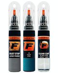 FIRANTO Car Paint Touch-Up Kit for Peugeot KMU Bleu Neysha - 3-in-1 Car Paint Scratch Repair Set includes 15ml Touch Up Paint Pen w/Brush, Primer, Lacquer