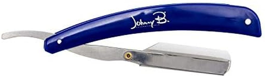 JOHNNY B. Professional Barber Straight Edge Razor, Blue