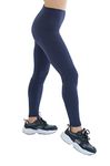 High Waist Womens Leggings - 4 Way Stretch Yoga Pants Workout Leggings - Ankle Length Jeggings for Women, No See-Through Tummy Control Soft Squat Proof Leggings (S-M, Navy)