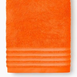 SEDALINNE - Pack 2 Toallas de baño Lisa - Formato Lavabo 50x100cm - 100% algodón Peinado - Altamente Absorbente - Peso 500 gr - Secado rápido y Tacto Suave - Color Naranja