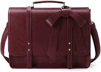 ECOSUSI Women Briefcase PU Leather Laptop Bag College Satchel fit 15.6" Laptop