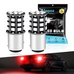 Alopee P21/5W 1157 BAY15D Brake LED Bulbs - 12V-24V Extremely Bright Red 2835 33 SMD Replacement for 1016 1034 7528 2057 2357 for Rear Stop Light Tail Position Bulbs (2-Pack)