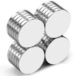 20 Pack 10 mm x 3 mm Magnets, Fridge Magnets, Strong Magnet, Small Magnets, Magnets Strong, Whiteboard Magnets, Tiny Magnets for Adults, Flat Magnets for Fridge, Whiteboards, Crafts, DIY