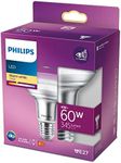 Philips LED Premium Classic Reflector R80 Light Bulb [E27 Edison Screw] 4W - 60W Equivalent, Warm White 2700K, 60 W R80 E27 Warm White, Non-Dimmable