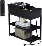 CASADISO Bedside Table with Power B