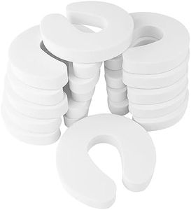 Nutabevr 12 Piezas Tope Puerta Protector Puertas Seguridad Bebé, Protectores Infantiles De Espuma, Tope Clip Protector Dedos Seguridad, Evite Encerrar a Bebés, Niños y Mascotas en Habitaciones