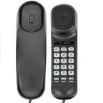 Corded House Phones Landline, Wall Mountable Or Desk Landline Telephone, Dial Pad on Base unit Home Phone, Landline Phones Last Number Redial, Pause, Flash for Office, Hotel, Home, Bathroom -Black