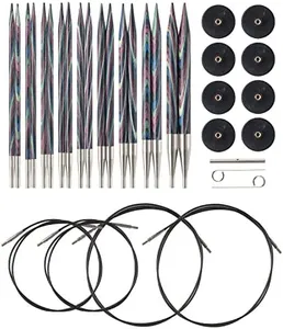 Knit Picks Options Wood Interchangeable Knitting Needle Set - US 4-11 (Majestic)