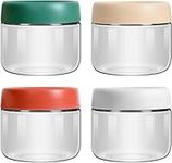 UVwey 4-pack 10oz glass jar with sc