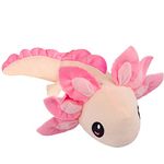 Axolotl Plush Toy,Axolotl Stuffed Animal,14.6" Kawaii Doll Stuffed Toy Gifts for Boys Girls (Light Pink)