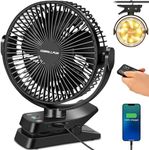 12000mAh Clip on Fan with Remote, U