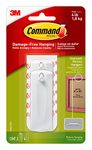 Command Sawtooth Picture Hangers (17040-2ES, White), 2-Hangers