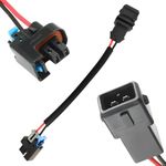 AUTO OCCASION Fuel Injector Wire Harness Extension Wire 2PIN Compatible with Jetronic EV1 to Mini Delphi Multec 2 LQ4 LQ9 4.8 5.3 6.0 injectors for use with an LS1 LS6 LT1 (EV1) Wire Harness