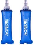 AONIJIE 250ML/350ML/500ML/600ML Portable TPU Soft Water Bottle Folding Soft Flasks For Outdoor Marathon Running Hydration Camping Hiking (250ML-2pcs)