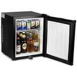 ChillQuiet Silent Mini Fridge 23ltr Black - Completely Quiet Mini Bar, Ideal for Hotels and B&Bs