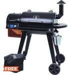 Z GRILLS ZPG-450A 2022 Upgrade Wood Pellet Grill & Smoker 8 in 1 BBQ Grill Auto Temperature Control, 450 Sq in Bronze