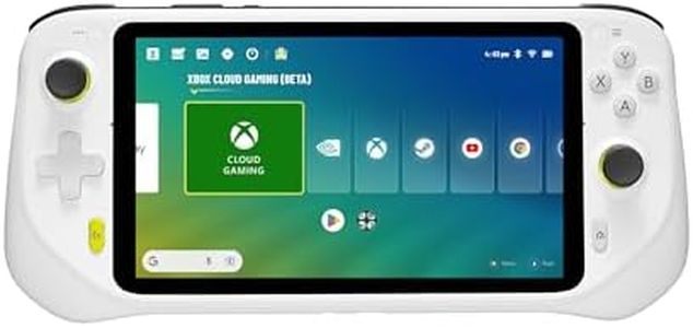 Logitech G Cloud Gaming Handheld, Portable Gaming Console with Long Battery Life, 1080P 7-Inch Touchscreen, Lightweight Design, Xbox Cloud Gaming, NVIDIA GeForce NOW, Google Play - White