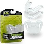 Loudmouth Sport Slim-Fit Boil & Bite Mouth Guard (2 Pack) Plus Mouthguard Case, Advanced Protection for All Contact Sports