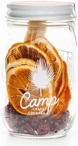 Camp Craft Cocktail Mix - Cranberry Martini | Premium Drink Mixer Infusion Kit with Dehydrated Fruit, Herbs and Vegan Sugar |16 oz Glass Jar Mixer for Cocktails, Margaritas, and Mocktails - Serves 8