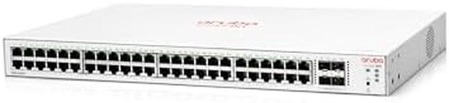 HPE Networking Instant On Switch Series 1830 48-Port Gb Smart-Managed Layer 2 Ethernet Switch | 48x 1G | 4X SFP | Fan-Less | US Cord (JL814A#ABA)